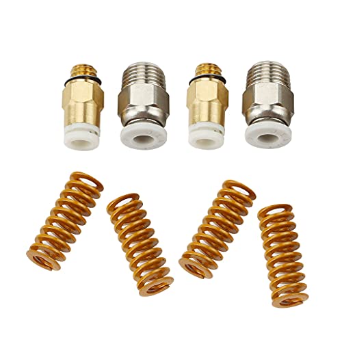 KLOVA Conector neumático, Impresora 3D Ender CR Conector neumático Perforado Conjunto traqueal Empuje para conectar Tubo de PTFE Cortador de Tubo de 6,56 pies Resorte de Troquel
