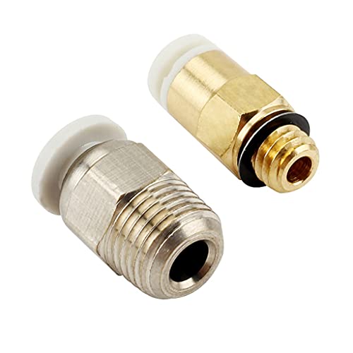 KLOVA Conector neumático, Impresora 3D Ender CR Conector neumático Perforado Conjunto traqueal Empuje para conectar Tubo de PTFE Cortador de Tubo de 6,56 pies Resorte de Troquel