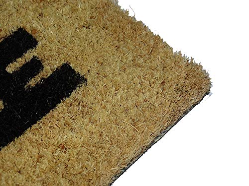 koko doormats Felpudo Entrada casa Originales y Divertidos, Felpudo Exterior Gato por Fin en Casa!! | Felpudo Original para Entrada casa Puerta, terraza o jardín | Fibra de Coco y PVC | 40x60x1.5 cm