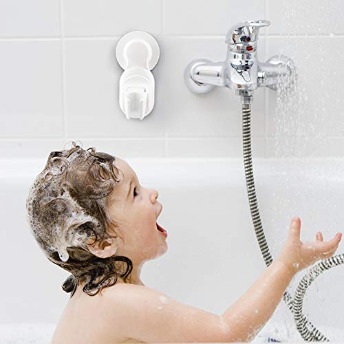 KOLLIEE Soporte De Ducha Ajustable, Soporte De La Ducha Universal Soporte Para Ducha Baño Con Ventosa Pared Sin Taladroc, Soporte De Alcachofa Para Ducha, Titular De La Cabeza De Ducha