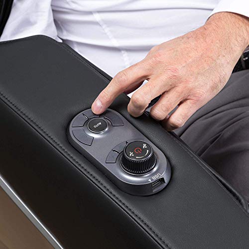 Kronos® Limited Edition Sillón de Masaje 4D - Negro (Nuevo Modelo 2021) - 74 inyectores de presoterapia - Aromaterapia - Luminoterapia/Fototerapia- Sonido 3D Bluetooth – Gravedad y Espacio “Cero”