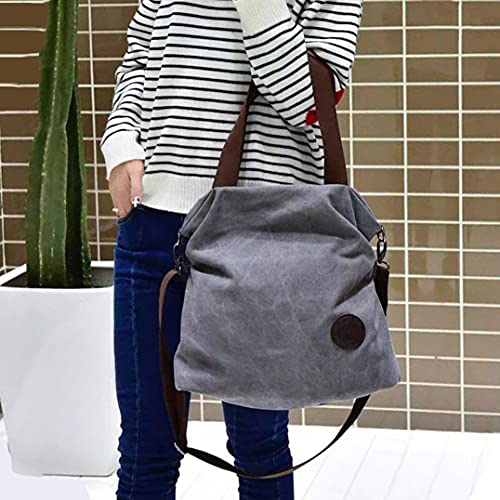 KSIBNW Bolso de Mujer, Moda Casual Bolso Bandolera Mujer de Gran Capacidad,Bolso de Mano para Mujer,Mochilas Escolares Prácticas Bolsos Tote para Damas,Mujeres y Niñas Marrón