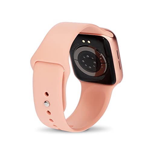 KSIX Reloj Inteligente Urban 2 para Mujer Rosa y Dorado. Smartwatch Táctil 1.75" IPS Impermeable con Bluetooth. Pulsera de Actividad para Android iOS con Podómetro, Pulsómetro y Monitor de Sueño
