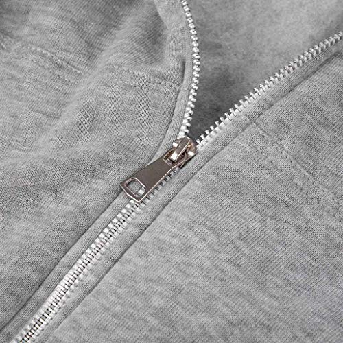 KUDICO - Sudadera con capucha para hombre, estilo informal, con bolsillo y cremallera