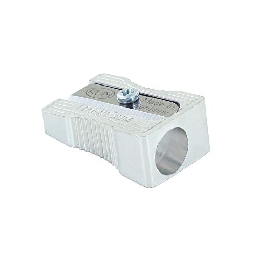 KUM az104.01.19 de m Sacapuntas 400 1 K de magnesio, forma en cuña, 1 pieza, Plata