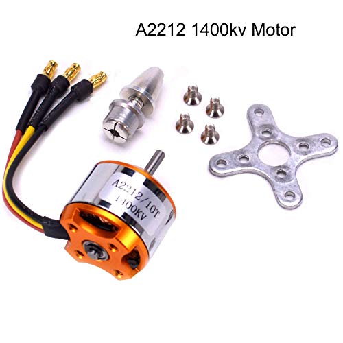 Kyrio RC A2212 1400KV Motor sin escobillas 30A ESC Motor SG90 Micro Servo 8060 Juego de hélice para avión RC Quadcopter Avión de ala fija Helicóptero