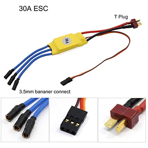 Kyrio RC A2212 1400KV Motor sin escobillas 30A ESC Motor SG90 Micro Servo 8060 Juego de hélice para avión RC Quadcopter Avión de ala fija Helicóptero