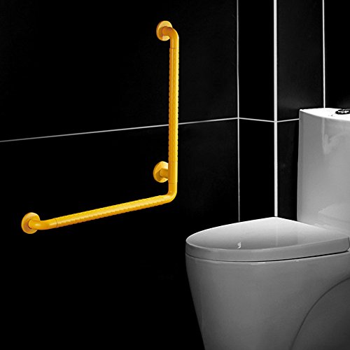 L Tipo Acero Inoxidable Antideslizante Barrera Barandilla de Baño Barandilla Incapacitados Para Personas Mayores Caja Fuerte ( Color : Blanco , Tamaño : 60*40cm )