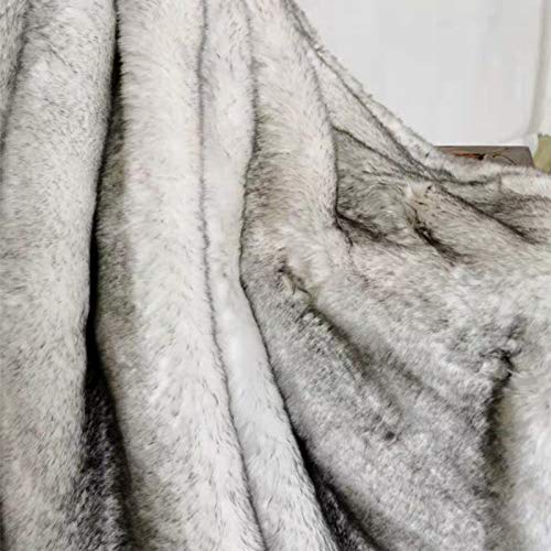 La Imitación Zorro Manta de Tiro de Piel Sintética Para Sofá Sofá Cama de Lujo Imitación Fox Manta Piel de Imitación de Manta PV Colcha Plumas Cama Pie Invierno Manta Del Tiro-60X150 cm