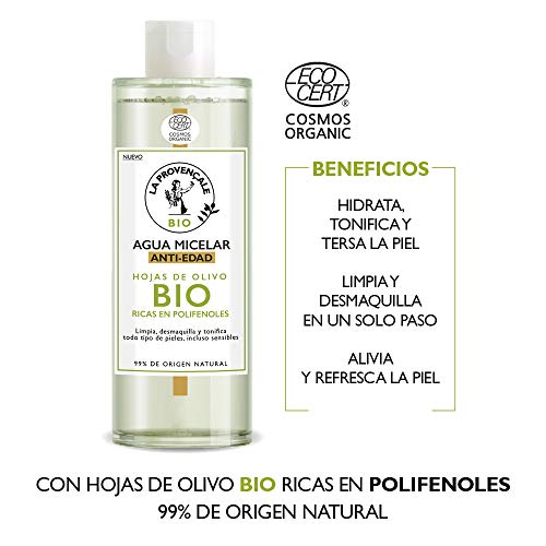 La Provençale Bio Agua De Pureza Micelar Anti-edad, Estándar, Vanilla, 400 Mililitro