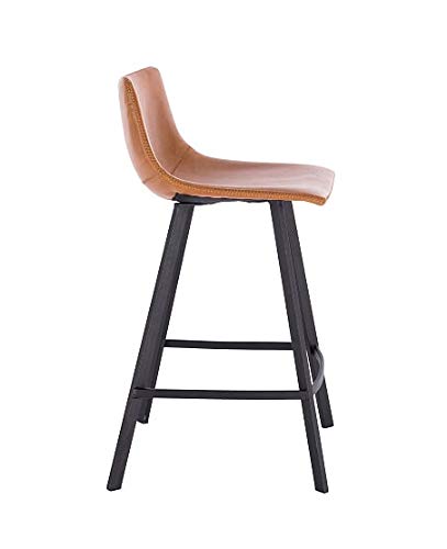 La Silla Española Córdoba Silla, Cuero sintético, Marrón Avellana, (Ancho) x 48,5cm (Fondo) x 89cm (Alto)
