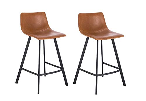 La Silla Española Córdoba Silla, Cuero sintético, Marrón Avellana, (Ancho) x 48,5cm (Fondo) x 89cm (Alto)