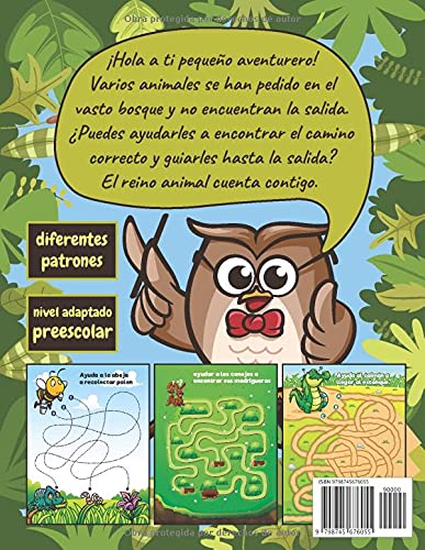 Laberintos para niños 3-5 años: Rompecabezas niños 3,4,5 años educativos | Libro de actividades juegos de logica educativos | Aprendo en casa puzzles