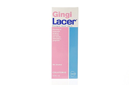 LACER Gingilacer Colutorio, Negro, Menta Fresca, 500 ml