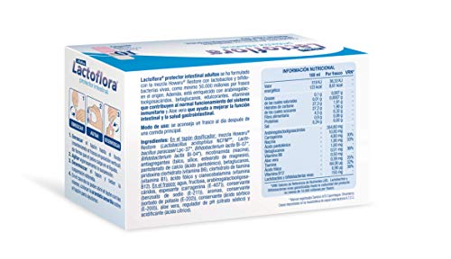 Lactoflora Probiótico Protector Intestinal para Adultos 10 frascos monodosis de fácil apertura