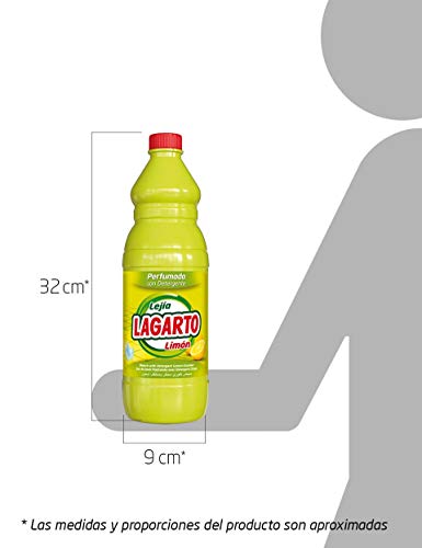 Lagarto - Lejía perfumada y detergente - Frescor limón - 1500 ml