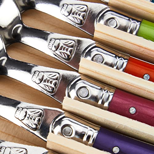 Laguiole Jean Dubost 97/13154 London - Cucharillas de café (6 Unidades), Colores Surtidos