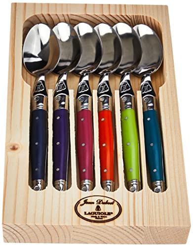 Laguiole Jean Dubost 97/13154 London - Cucharillas de café (6 Unidades), Colores Surtidos