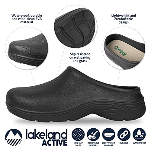 Lakeland Active Lorton Zuecos de Jardinería/Cocina/Enfermera Unisex Adulto - Negro - 41