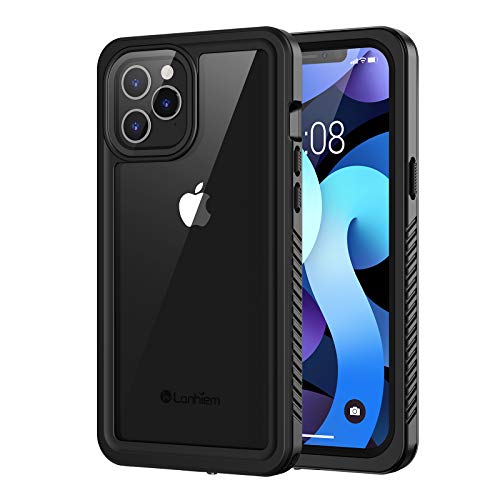 Lanhiem Funda Impermeable iPhone 12 Pro, [No para iPhone 12] Carcasa Sumergible Resistente Al Agua IP68 [Protección de 360 Grados], Carcasa para iPhone 12 Pro con Protector de Pantalla Incorporado