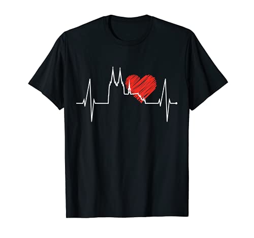 Latido Del Corazón De Colonia Catedral De Colonia Carnaval Camiseta