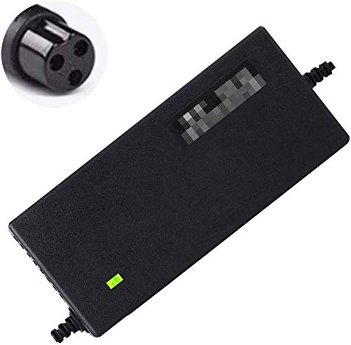 L.BAN Cargador de Scooter eléctrico, Adaptador de Corriente de 54,6 V, 2 A 3 A 4 A 5 A Opcional, protección contra sobretensión, Apagado automático, Enchufe de aviación predeterminado, Enchufe per