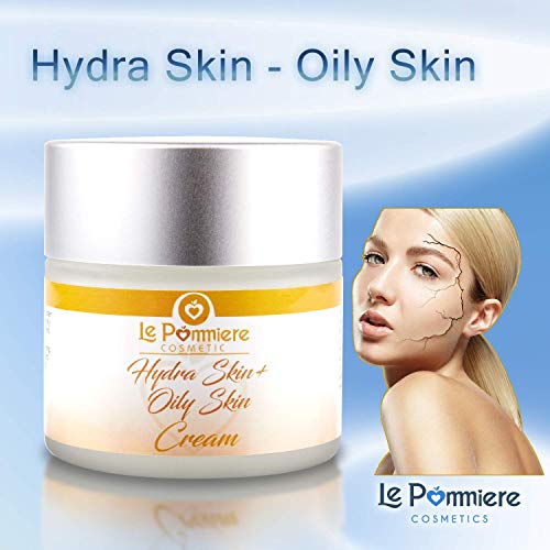 Le Pommiere crema hidratante facial 50ml piel grasa, mixta y acnéica. Controla el exceso de grasa en rostro Adolescentes, jóvenes y adultos. Hombre y mujer