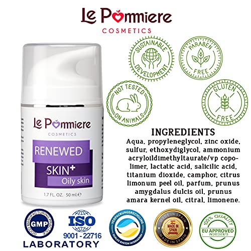 Le Pommiere Tratamiento Acné gel 50ml. Ayuda a remover espinillas, granos en cara o cuerpo. Anti imperfecciones facial y corporal. Adolescente, juvenil, hormonal o quístico