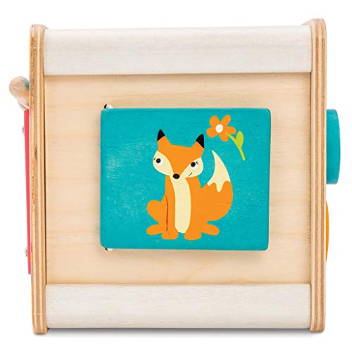 Le Toy Van - Juego Petilou cubo de madera | Cubo de actividades multisensorial | Recomendado para niños y niñas - A partir de +12 meses