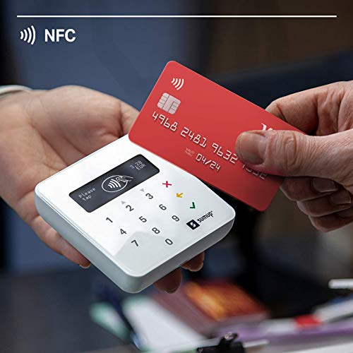 Lector De Tarjetas Portátil Sumup Air-Pago con Tarjeta De Débito, Crédito, Apple, Google Pay y más- Terminal Móvil con Tecnología RFID NFC- Pago con Solo Acercar Su Tarjeta-Teléfono O Chip & Pin