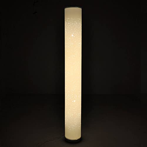 LED Lámpara de pie 'Ecris' (Moderno) en Blanco hecho de Plástico e.o. para Salón & Comedor (1 llama,) de Lindby | lámpara de pie LED