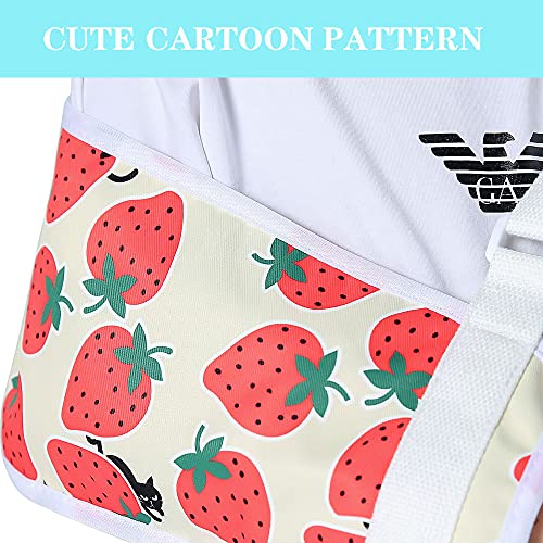 Ledhlth - Cabestrillo pediátrico para niños pequeños y niñas para lesiones en el hombro diseño de fresas, talla L