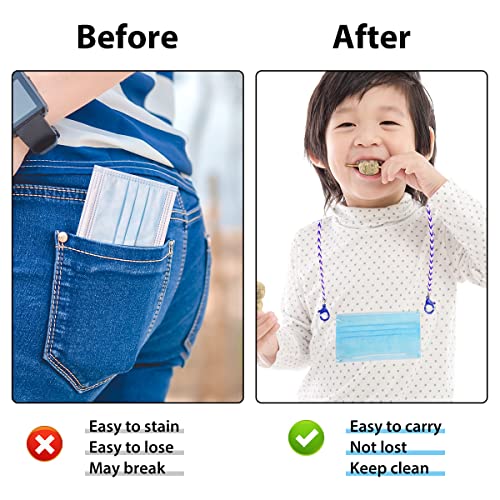 Leikedun PACK 3 Cordones para gafas de niños de colores, Sujeta mascarillas niños con mosquetones Cuelga mascarillas infantil Cadena mascarilla niño