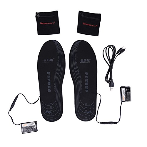 Lembeauty Plantillas calentadas, recargables por USB, calentadoras para botas de zapatos, calentadoras de pies, cortadas a medida, múltiples tamaños para mujeres, hombres, caza, pesca, senderismo