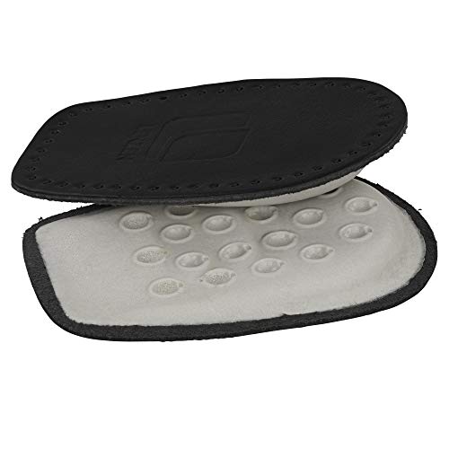 Lenzen 2 Pares Almohadillas de Cuero negro para el Talón I Plantillas Ortopédicas para Hombre y Mujer