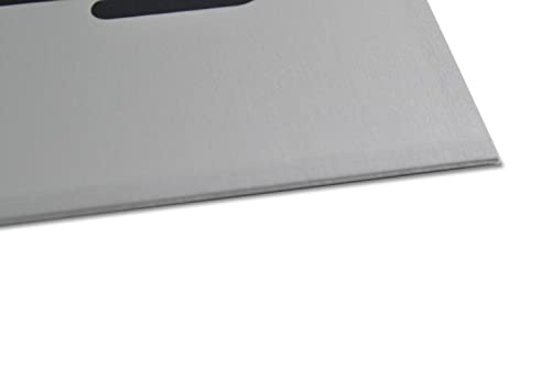 Letrero de baño - Aluminio anodizado - Elegante y noble 12x12cm Superficie adhesiva fuerte en la parte posterior - Letrero de baño - Baño de hombres - Baño de mujeres - Letrero de puerta de baño