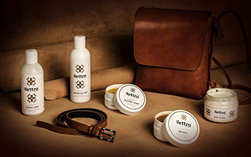 Lettro Bálsamo Reparador – Restaura la Piel y Recupera el Color de Muebles Asientos de Coches Zapatos Tapicería Guarnicionería – 200ml (Transparente/Neutro)
