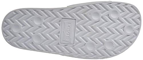 Levi's June Batwing S, Sandalia Mujer, Plata, 39 EU