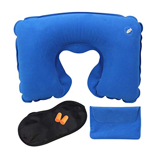 LHLHM Almohada Almohada En Forma De U Almohada Inflable De Viaje Al Aire Libre Cuello En Forma De U Avión Portátil Cuidado Del Cuello Viaje Tres Almohada De Almohada De Cuello