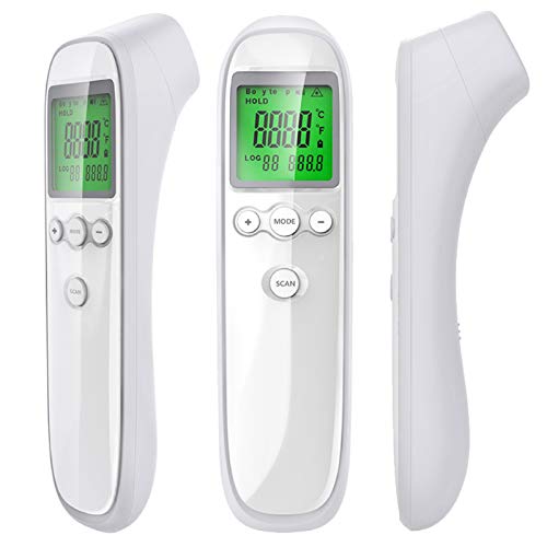 Liangyi _Termometro Digital Infrarrojo sin Contacto con Pantalla LCD y Alarma de Fiebre_Termómetro Laser para Bebé Adulto_Temperatura Corporal y de Objeto