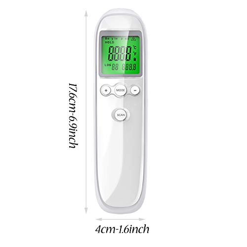Liangyi _Termometro Digital Infrarrojo sin Contacto con Pantalla LCD y Alarma de Fiebre_Termómetro Laser para Bebé Adulto_Temperatura Corporal y de Objeto