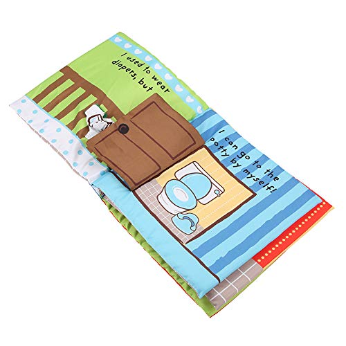 Libros de tela para bebés, libros de tela suave y no tóxica para niños pequeños desarrollo cognitivo temprano libro educativo para juguetes de regalo(Libro de paños de tocador)