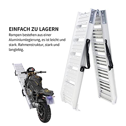 LIEKUMM HR800S-S - Rampa de carga plegable para motocicleta, máx. 250 kg