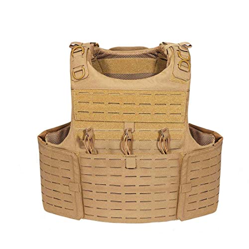 Likecom Chaleco táctico Yakeda, protección completa, multifunción, chaleco táctico suave, táctico, airsoft, militar, SWAT, policía, exterior, actividades CS