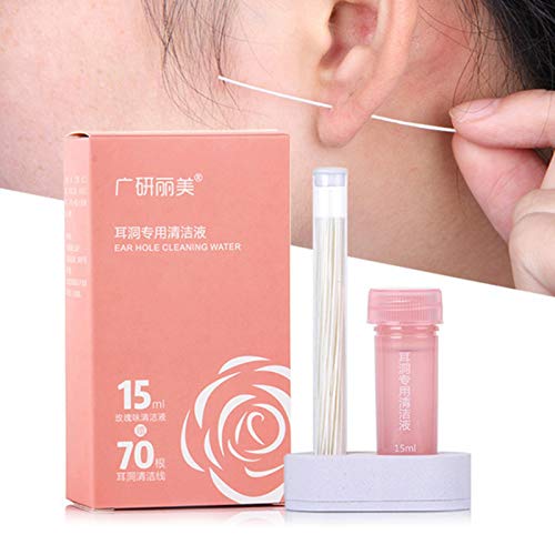 Limpiador De Oídos De 15 Ml Cuidados Postoperatorios Desechables De Perforación Del Orificio De La Oreja Limpiador De Agujeros Para Pendientes Piercing Kit De Cuidado De Oído Para Eliminación De Olore