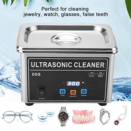 Limpiador Ultrasónico Profesional CJ-008 de alta frecuencia para la limpieza perfecta, Limpiador de ultrasonidos de relojes a mano joyas,llaveros,navajas, Certificación CE FCC ROHS(EU)