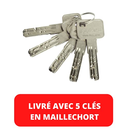 Lince Cerrojo Alta Seguridad 7930 RSA Alarma de 100dB-CROMADO, Cromado, 0