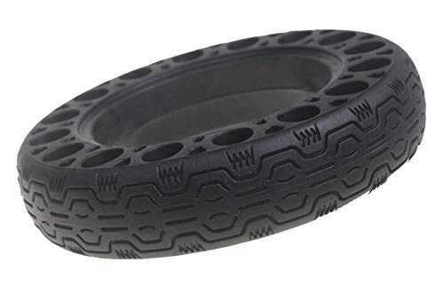 Linghuang 60/70-6,5 Ruedas de Repuesto Neumático Sólido para Patinete Eléctrico Ninebot Segway MAX G30 Rueda Dura a Prueba de Pinchazos Neumático de Repuesto de 10 Pulgadas para Scooter (1 PCS)