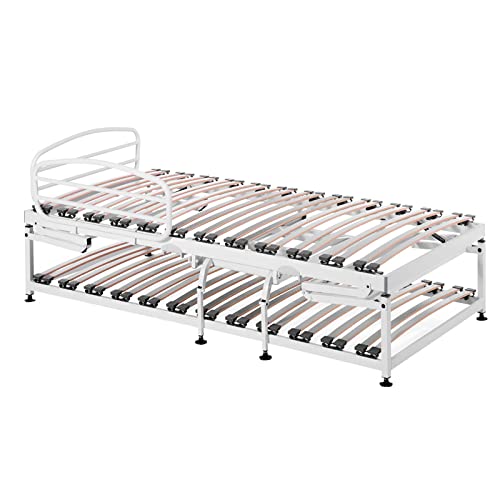 Litera Plegable Vega MAX con hidráulicos Blanca - 90x190cm
