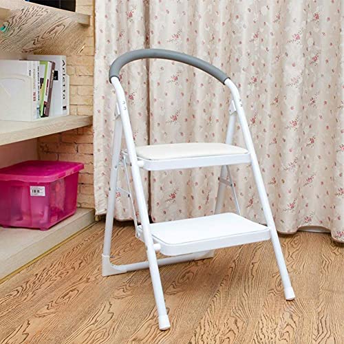 LITINGT Escalera multifunción para el hogar, Plegable, Engrosamiento, para Interiores, en Espiga, Escalera, Silla, Escalera mecánica móvil de Doble Uso, Escalera para Subir, Escalera Ascendente, Ros